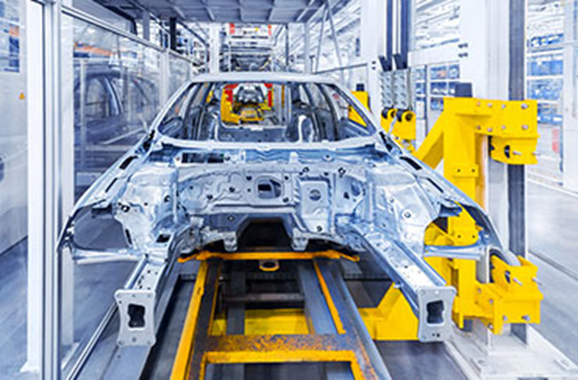 linea de producción en la industria automotriz