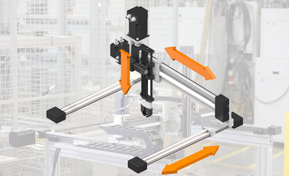 Motores para robots cartesianos o gantries drylin de igus